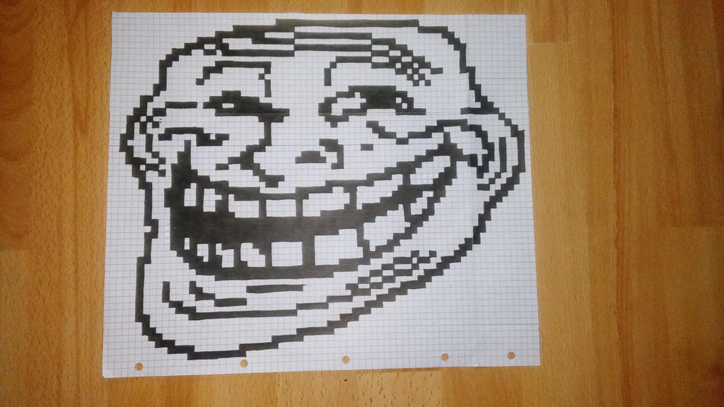 Trollface First Design Trollface by Karaghan on DeviantArt