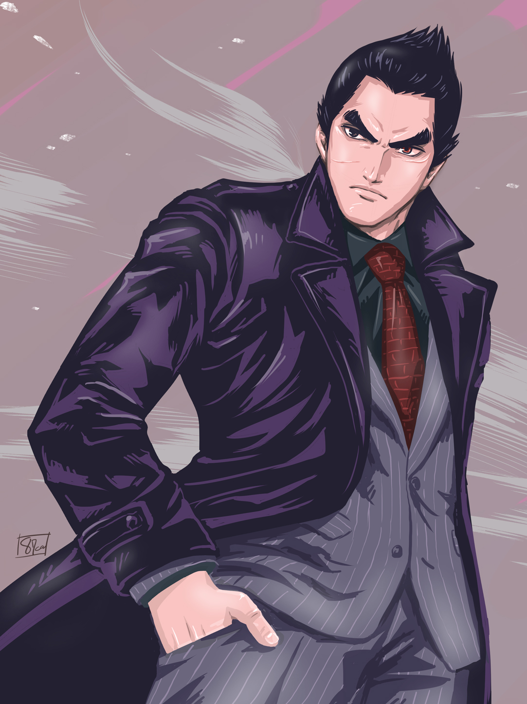 Kazuya Mishima - rough sketch 02- by Hanaca-mocaful on DeviantArt