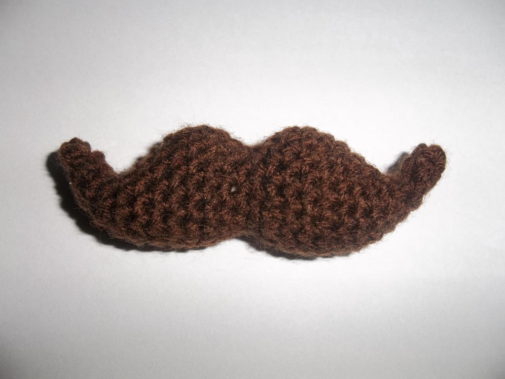 Brown Amigurumi Mustache