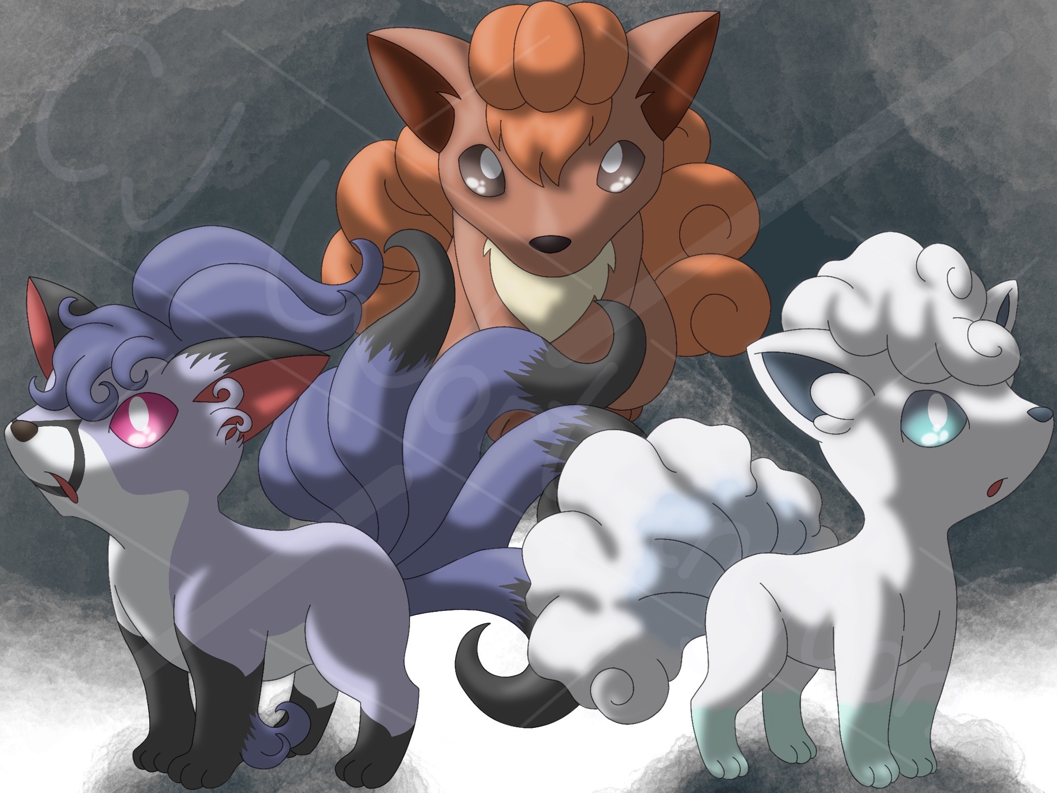 Vulpix Variants by CJWorthington on DeviantArt