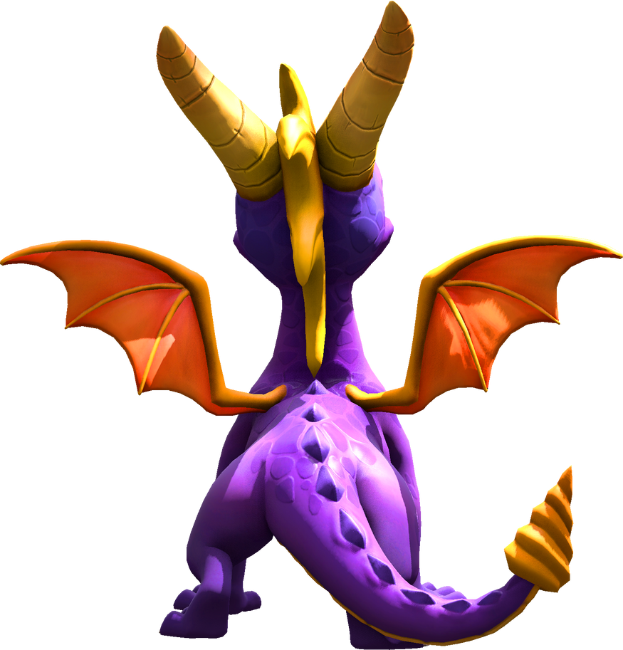 Spyro Back View by TravistheDragon00 on DeviantArt