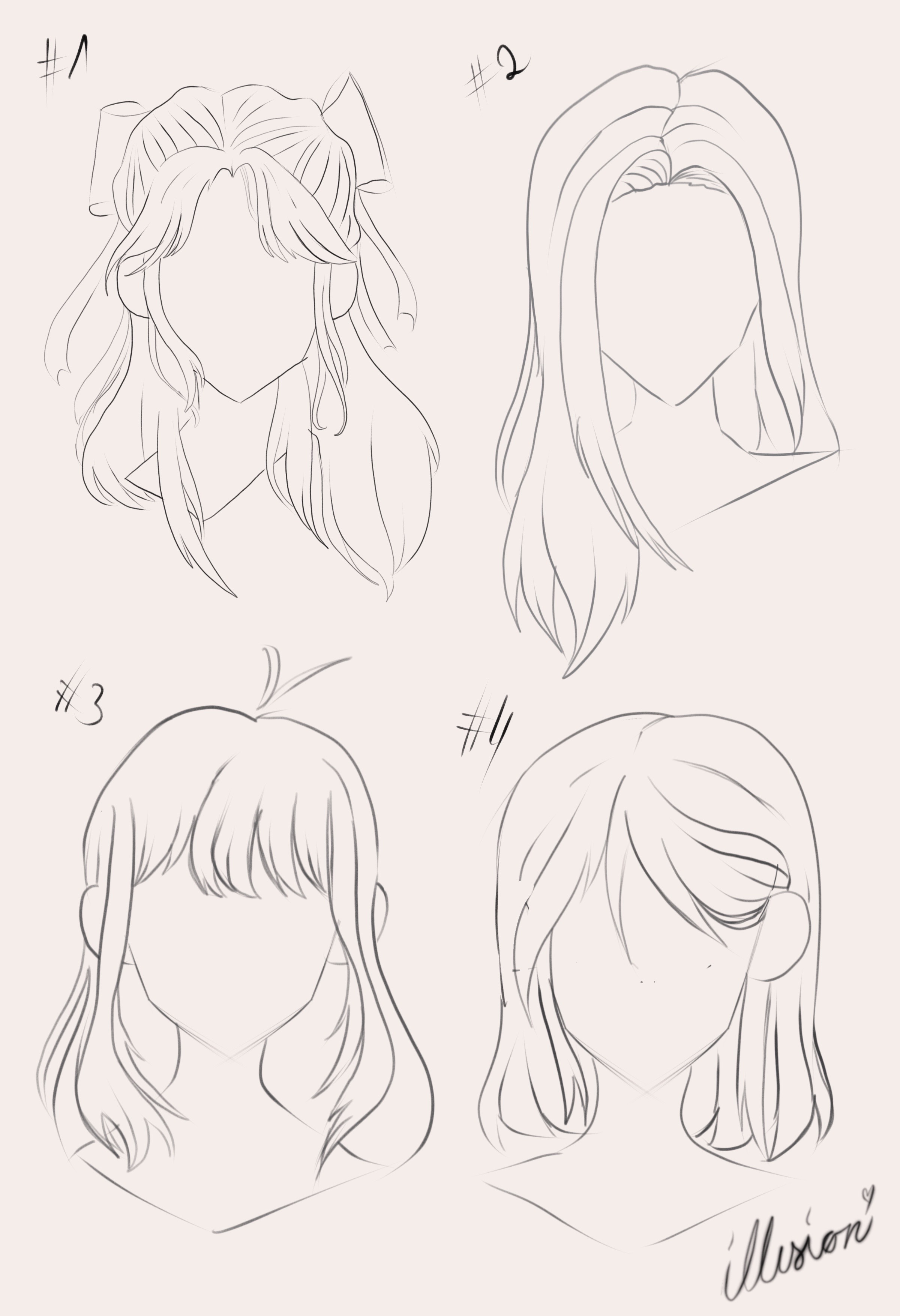 Hair Reference 1 by Disaya on DeviantArt