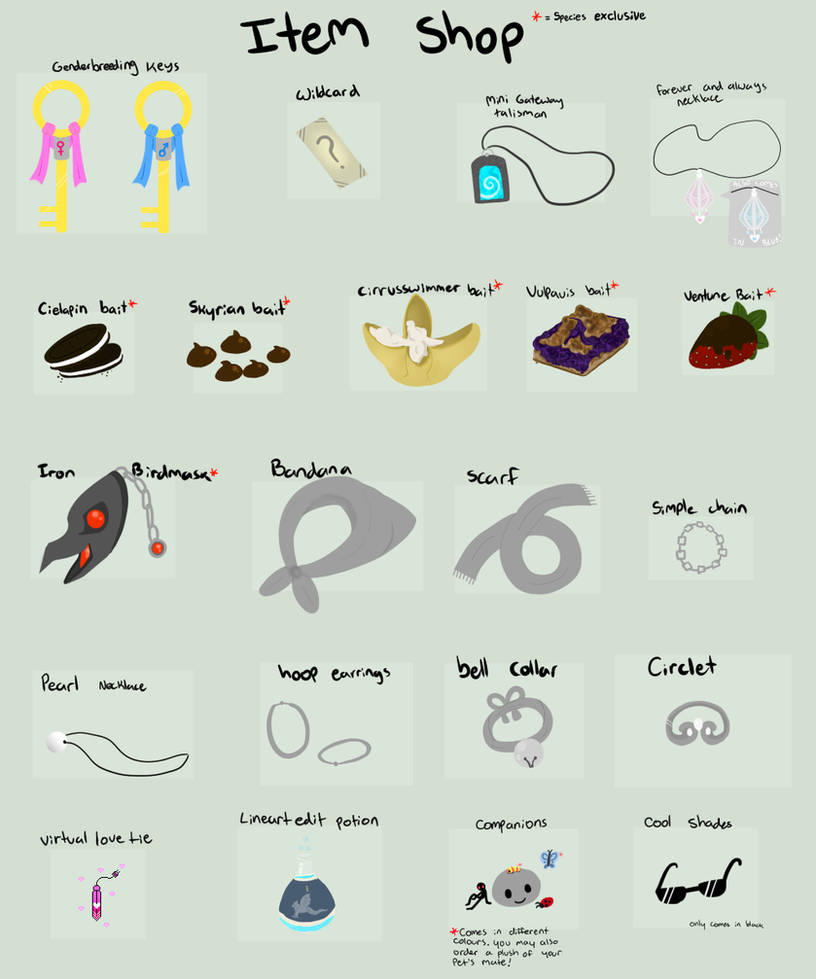 Item Shop by SkyrianAdminAccount on DeviantArt