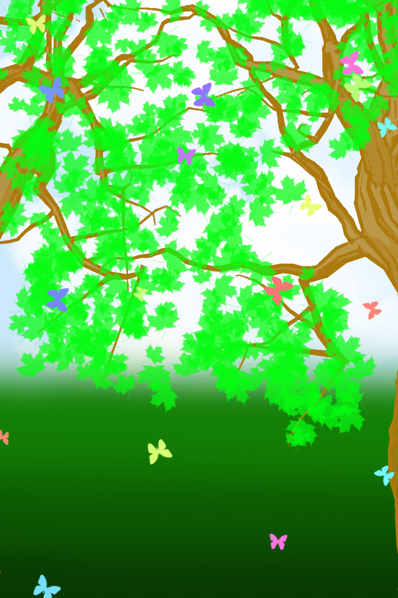 FREE Butterfly Forest BG