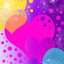 FREE: Rainbow Heart Background