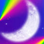 FREE: Rainbow Moonlight Background