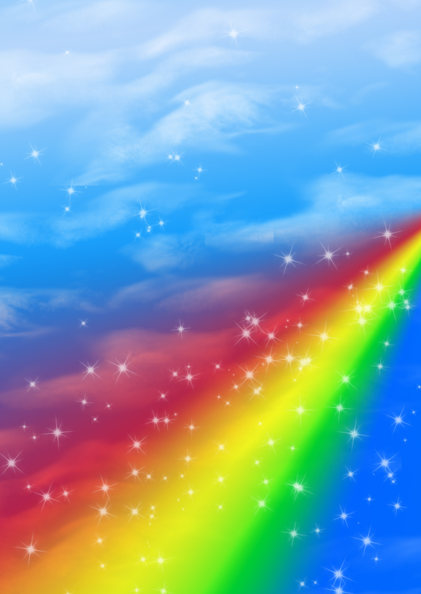 FREE: Sky + Rainbow Background