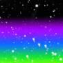 Rainbow Outer Space Background