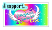 Gift: I Support Magical Hearts DX Stamp