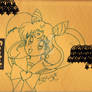 Giant Chibiusa on an Envelope