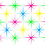 Rainbow Starburst Background: White Version