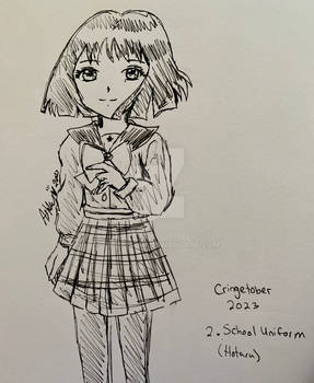 Cringetober-Inktober 2023-Day 2: School Uniform