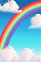 Rainbow Sky Background