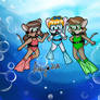 FB Comm: Dah-Lee, Lisa, and Brigid Scuba Diving
