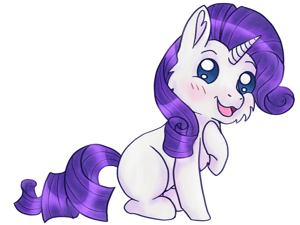 Chibi Rarity by 8BitGalaxy on DeviantArt