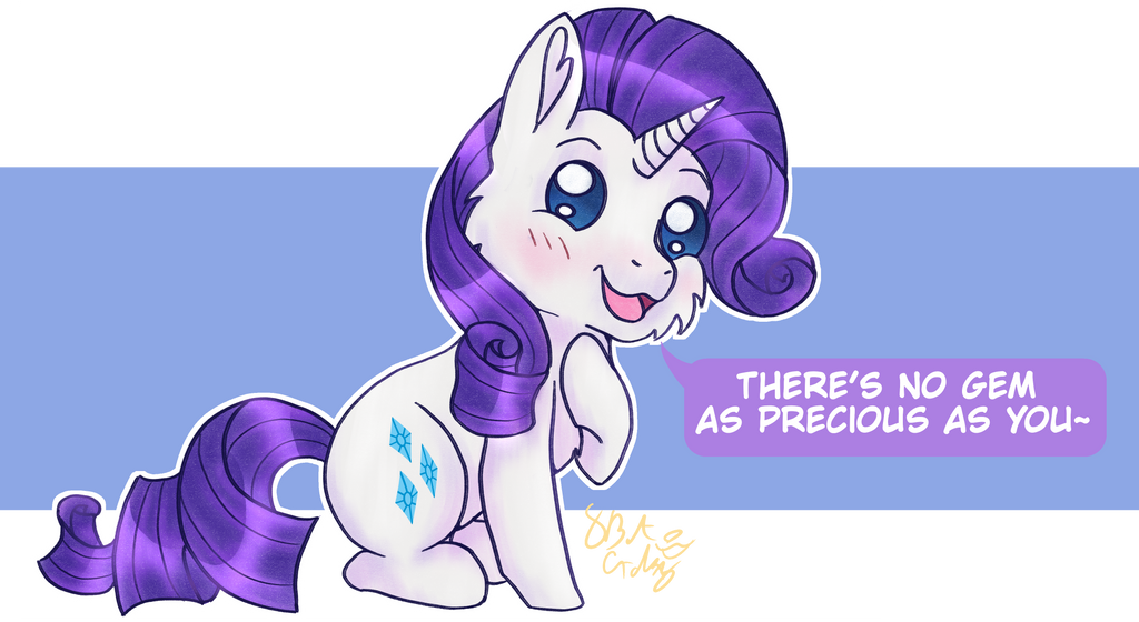 Wholesome Rarity by 8BitGalaxy on DeviantArt