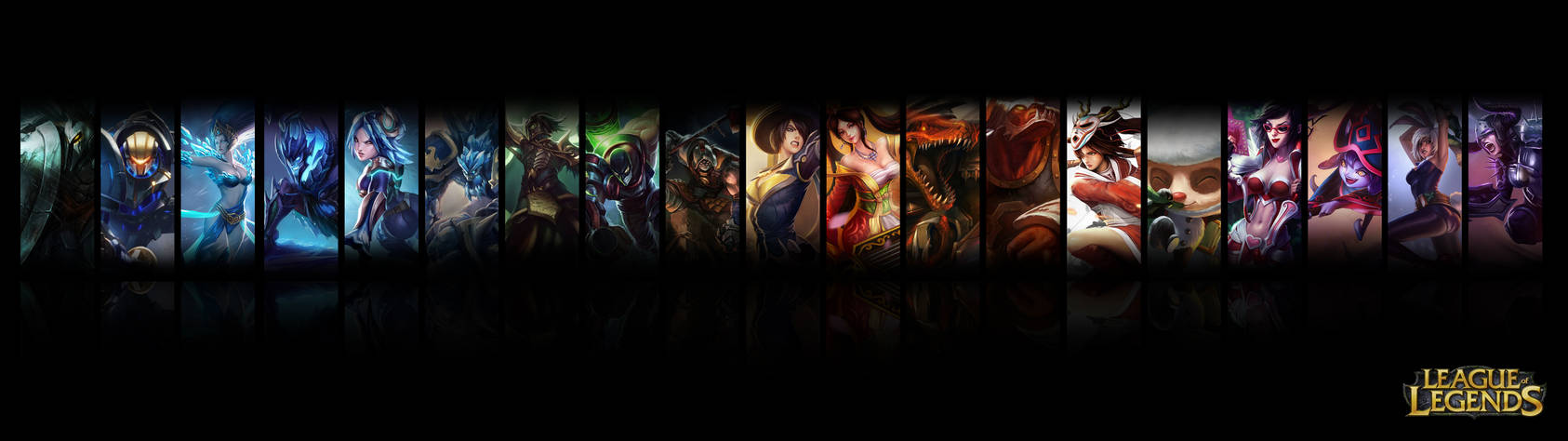 League of Legends Dual Screen Wallpaper