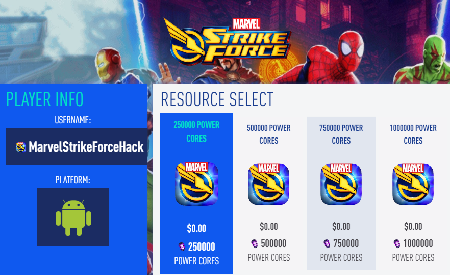 Marvel Strike Force Codes