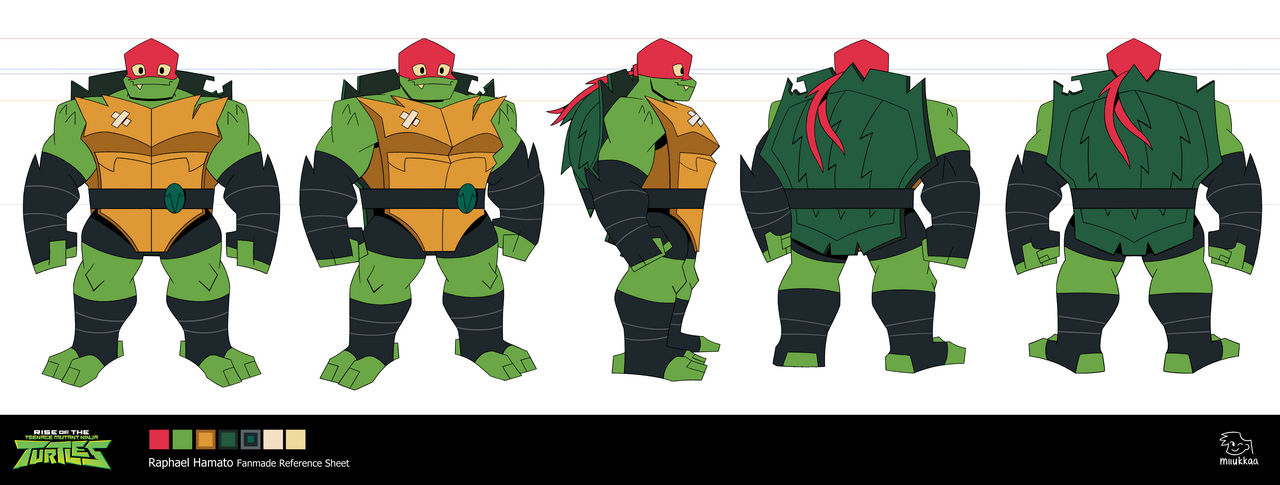 ROTTMNT Raphael Hamato Ninpo Character Design by ziyee2007 on DeviantArt