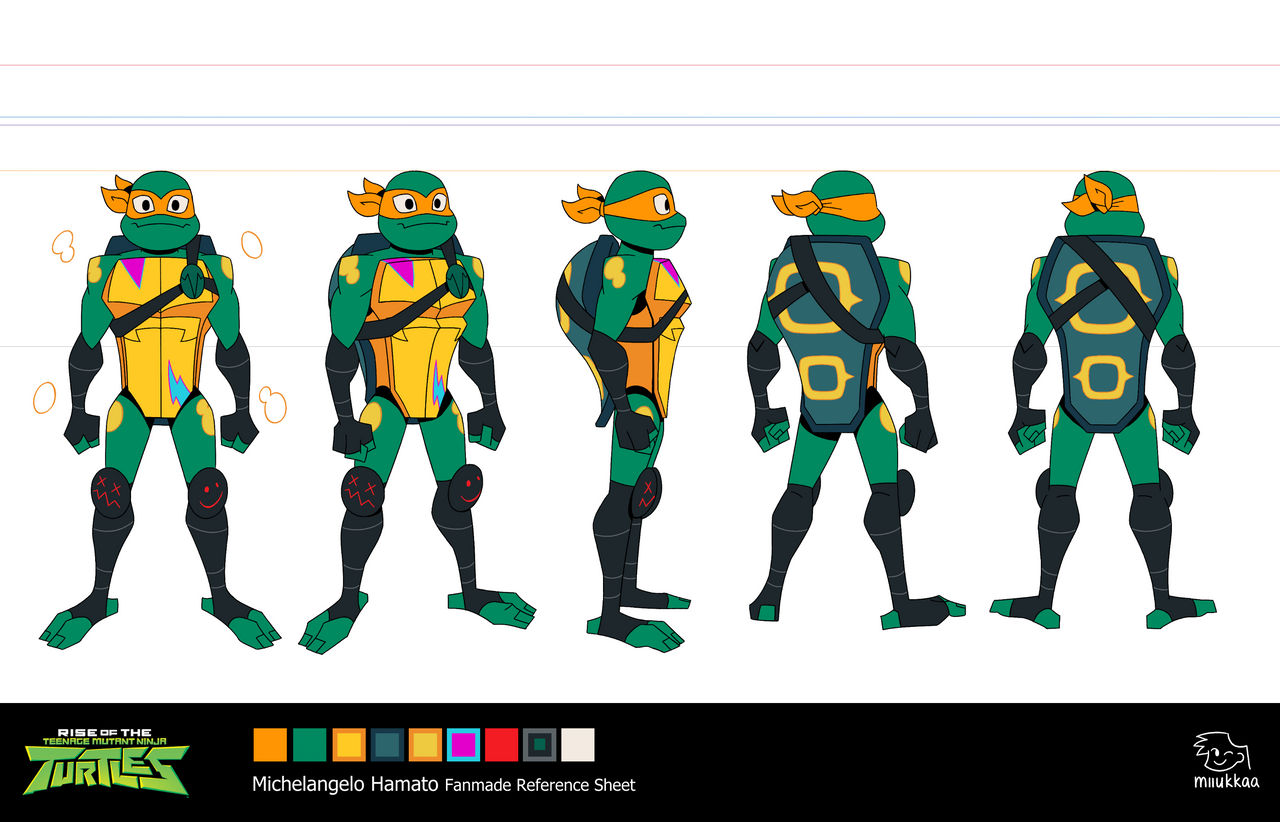 ROTTMNT Michelangelo Hamato Ninpo Concept Art by ziyee2007 on DeviantArt