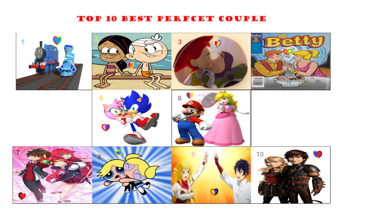 Top 10 Perfect Couple by Andrewmcneish on DeviantArt