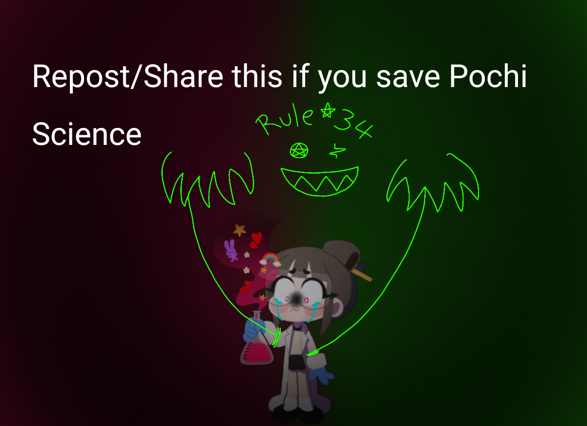 Repost/Share this if you save Pochi Science by TanRaeann5548 on DeviantArt