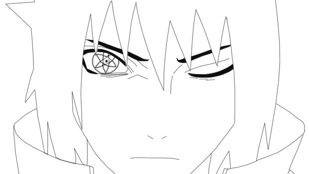 Sasuke lineart