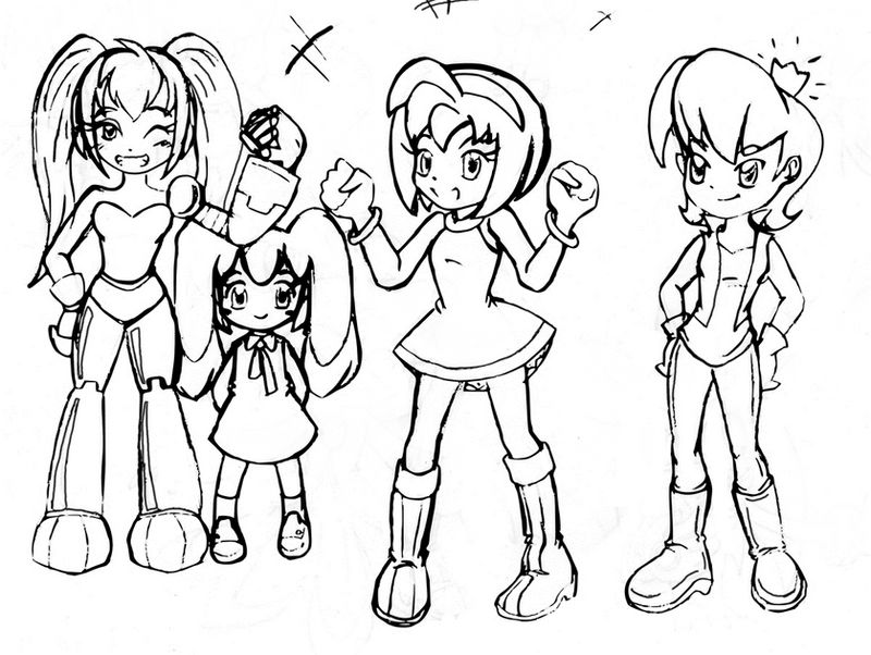 Sketch-Sonic gals