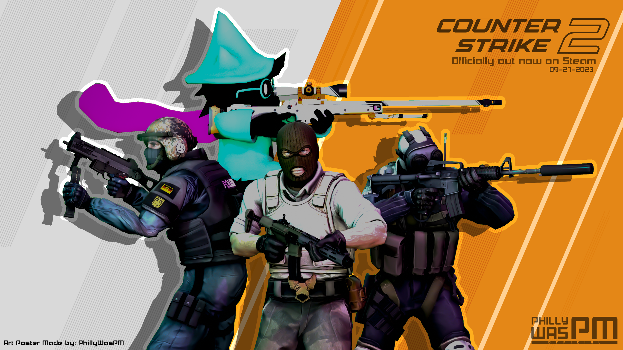 Counter-Strike: Global Offensive, AK-47, PC gaming, video game art,  Counter-Strike