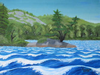 Windy Island done from a photo by minamiko