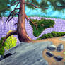 Cliffs Edge Portage,(from a photo by minamiko)