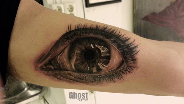 eye realistic tattoo