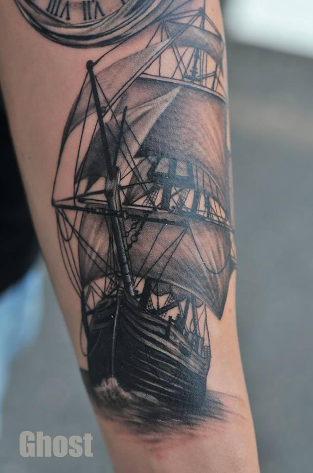 old ship tattoo by mil5 on DeviantArt old ship tattoo by mil5 on DeviantArt