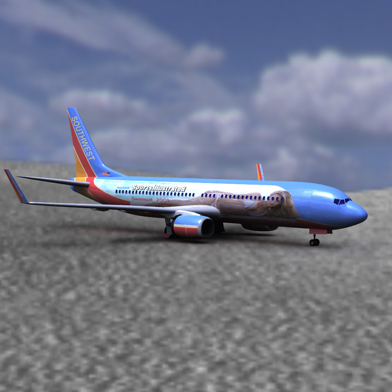 737 Aircraft with SI Coloring