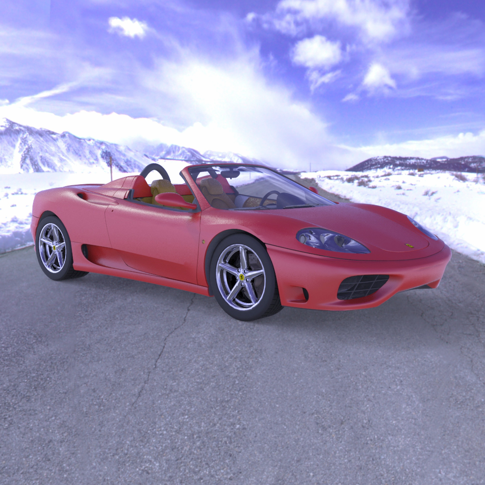 Ferrari 360 in the Snow