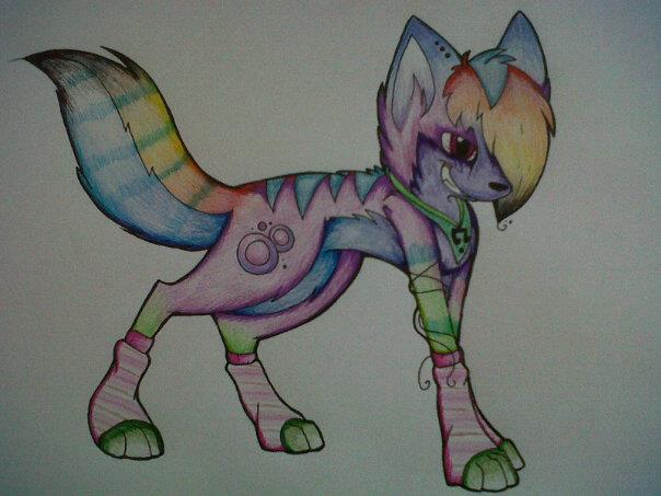 rainbow puppy!!