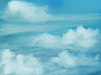 In the clouds, background work