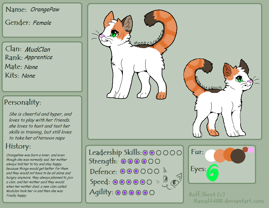 Warriors OC Ref Sheet by Pyr0St0rm on DeviantArt