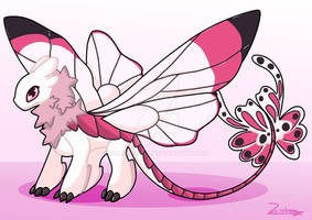 Pink Flufferfly Fury - Adopt