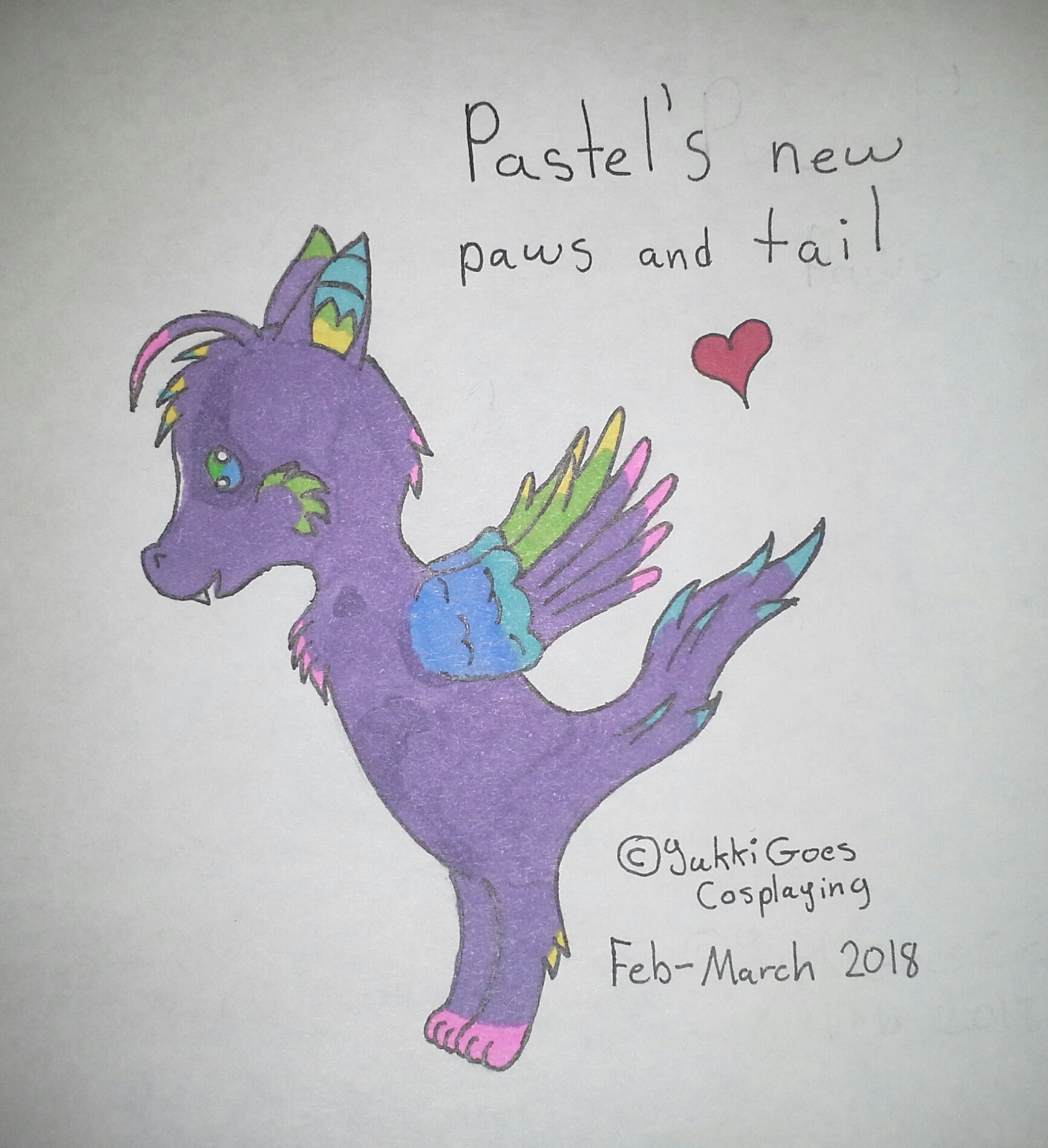 Pastel's New Paws and Tail