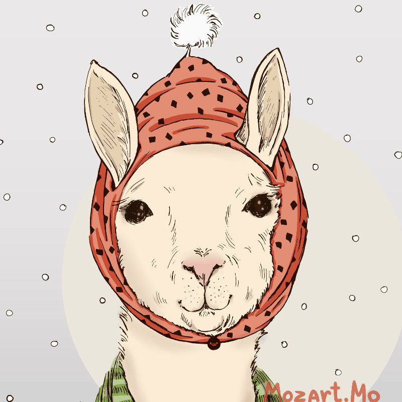 Lama. Gif by MozartMo on DeviantArt