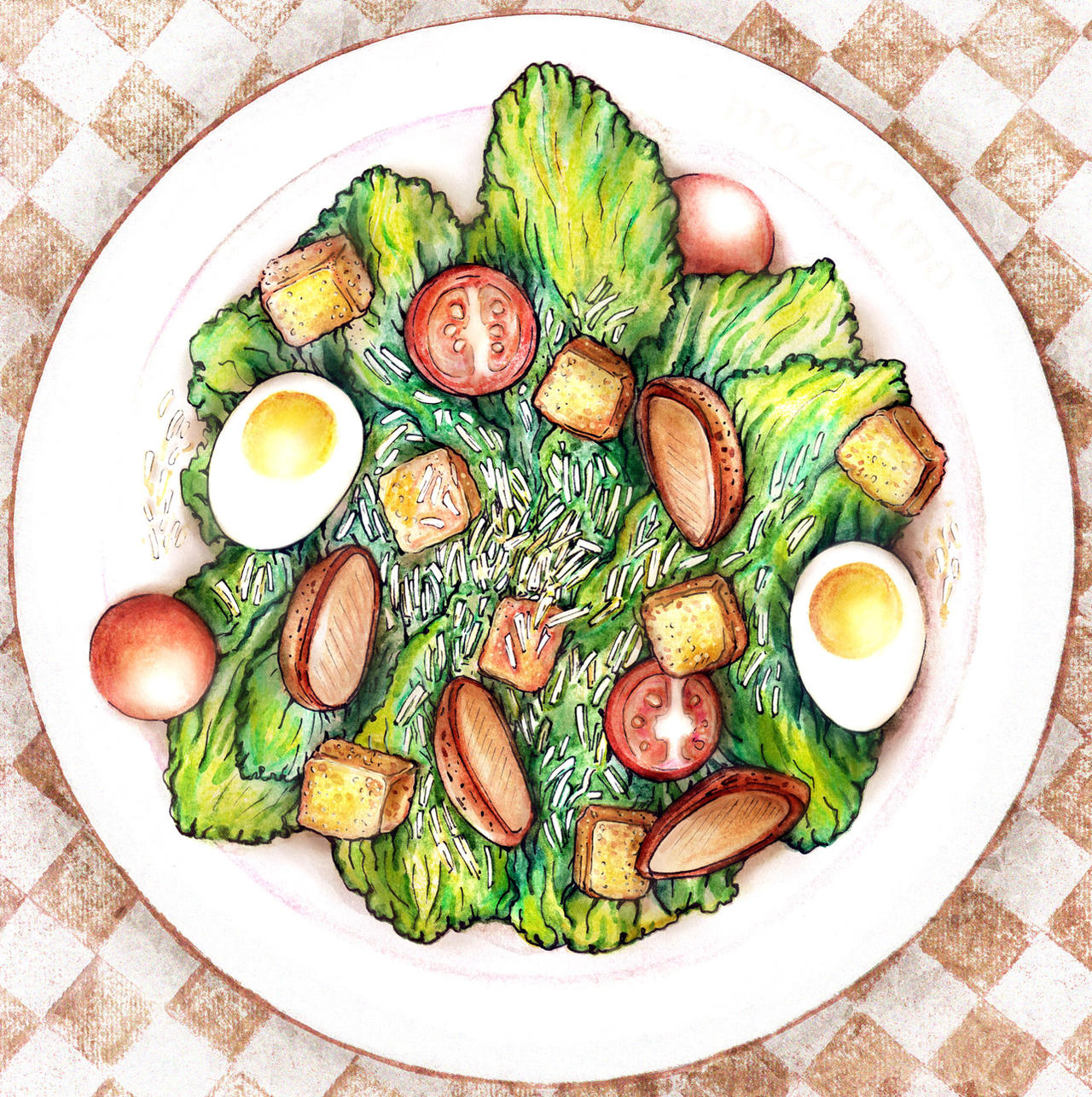 Caesar Salad Clip Art 23,051,754 Caesar Salad Stock Illustrations