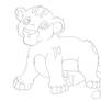 Lion Cub Lineart