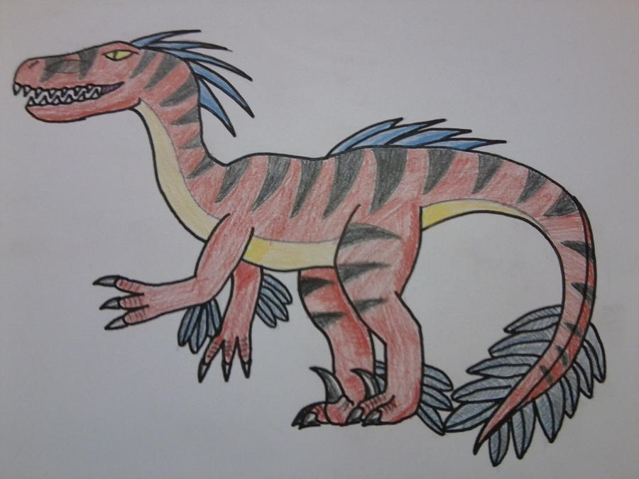 Demon Raptor Drawing Raptor by Icedragon300 on DeviantArt