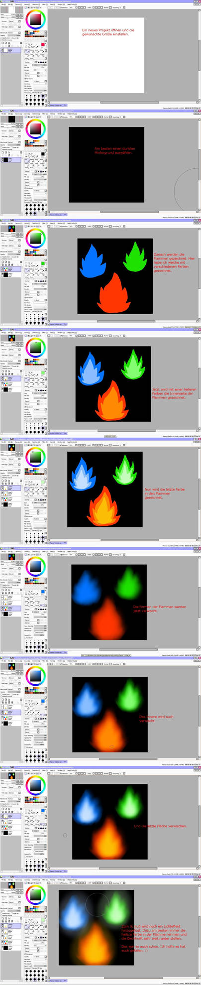Flame Tutorial by Icedragon300 on DeviantArt