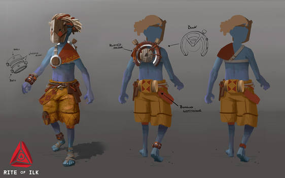 Character concept art Mokh for RITE of ILK.