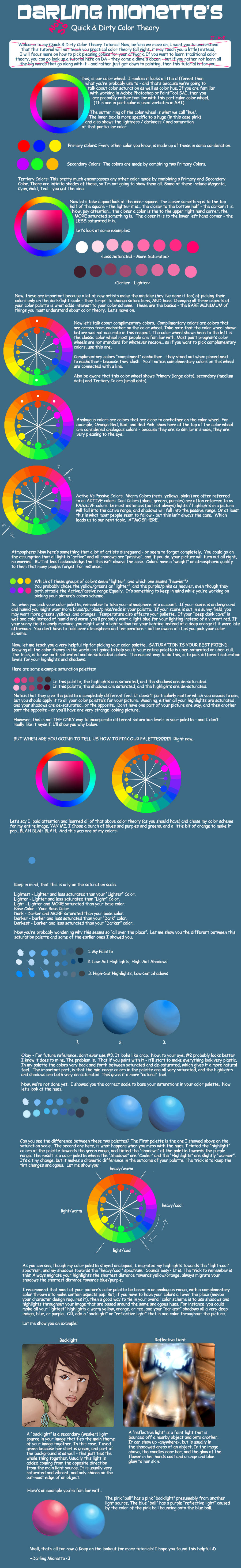 Quick and Dirty Color Theory by DarlingMionette