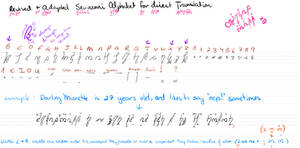Revised Sevinenni Alphabet