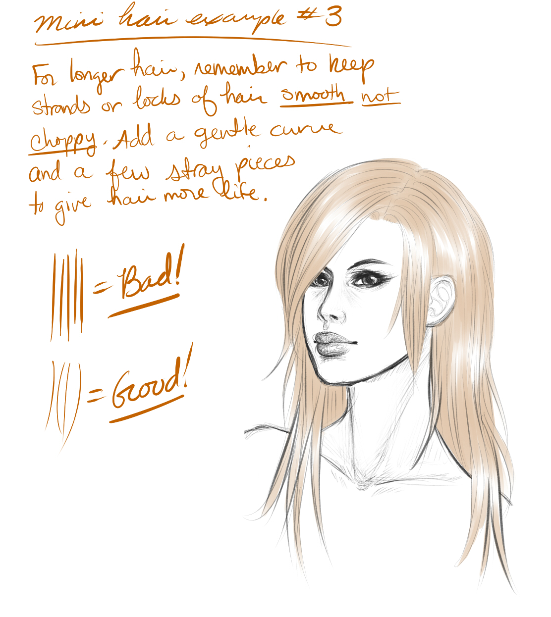 Long Straight Hair - Mini Hair Tutorial by DarlingMionette on DeviantArt Long Straight Hair - Mini Hair Tutorial by DarlingMionette on DeviantArt