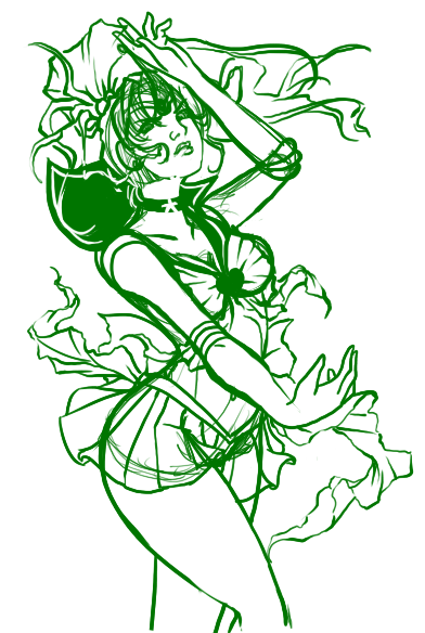 Sailor Jupiter sketch